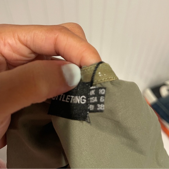 KHAKI WOVEN ELASTIC CORSET - Picture 7 of 7